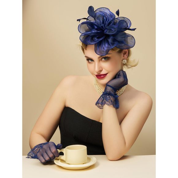 Flower Fascinators Tea Party Hats For Women, Formal Headwear For Kentucky😋 - Picture 3 of 9